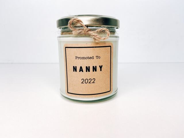 Promoted To Nanny Candle - You're Going Be A Pregnancy Announcement Reveal Grandparents - image 1
