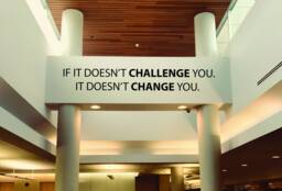Large Gym Wall Decal Sticker, Fitness Decal, Classroom Decor, If It Doesn't Challenge You. Change - thumbnail 1
