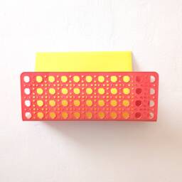 Acrylic Rattan Cane Wall Mail Holder - thumbnail 4