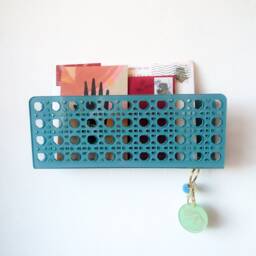 Acrylic Rattan Cane Wall Mail Holder - thumbnail 2
