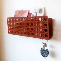 Acrylic Rattan Cane Wall Mail Holder - thumbnail 3