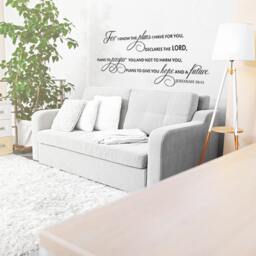 Scripture Wall Decal For I Know The Plans Have For You Jeremiah 29 11 Large Vinyl Quote - 133 - thumbnail 2