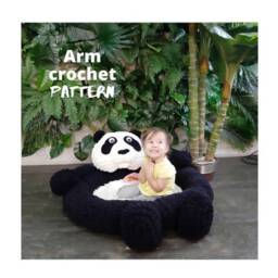Panda Crochet Pattern - Children's Mat Or Pool - PDF Pattern - thumbnail 1