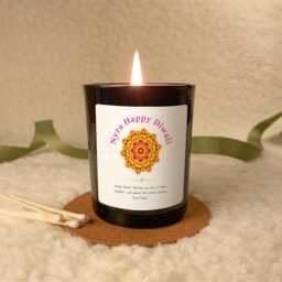 Happy Diwali Candle Gift Set With Matches, Personalised For Family & Friends, Indian Festival Gift, Hindu Festival Of Lights - thumbnail 1