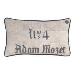 "Antique German Grain Sack Pillow From 1946 - 19"" X 11" - thumbnail 1