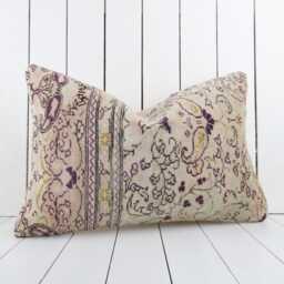 Vintage Turkish Kilim Pillow Cover 16x24, Handmade Anatolian Cushion - thumbnail 3