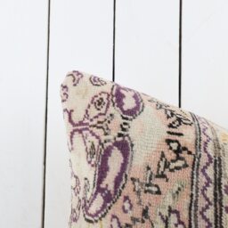 Vintage Turkish Kilim Pillow Cover 16x24, Handmade Anatolian Cushion - thumbnail 2