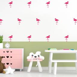 Tropical Flamingo Wall Decals Nursery & Playroom Decor - thumbnail 3