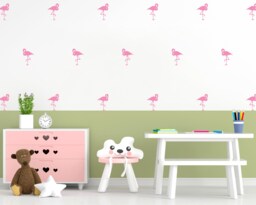 Tropical Flamingo Wall Decals Nursery & Playroom Decor - thumbnail 1