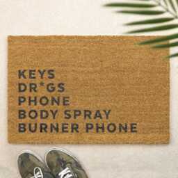 Custom List Brush Door Mat Funny Don't Forget Front Doormat Printed First Home Family Gift Couples - thumbnail 3