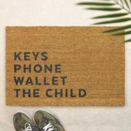 Custom List Brush Door Mat Funny Don't Forget Front Doormat Printed First Home Family Gift Couples - thumbnail 2