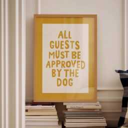 All Guests Must Be Approved By The Dog Print Funny Owner Gift - thumbnail 3