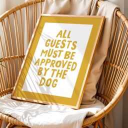 All Guests Must Be Approved By The Dog Print Funny Owner Gift - thumbnail 2