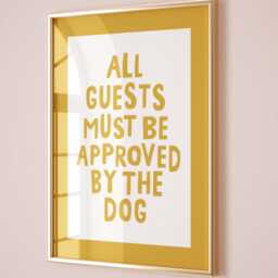 All Guests Must Be Approved By The Dog Print Funny Owner Gift - thumbnail 1