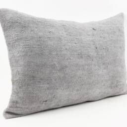 Turkish Kilim Pillow Cover Vintage Wool, Handwoven - 16x24 - thumbnail 3
