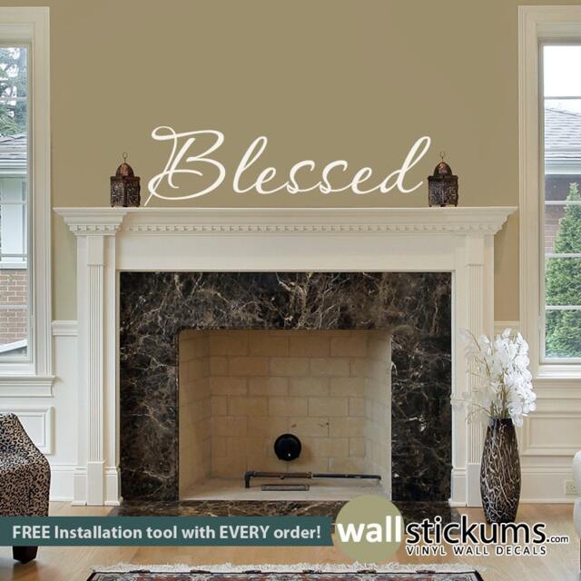 Blessed Wall Decal - Vinyl Lettering, Home Decor - image 1