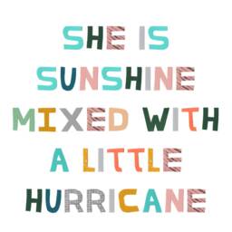 Sunshine Hurricane Girl Print - Playroom Nursery Wall Art - thumbnail 2