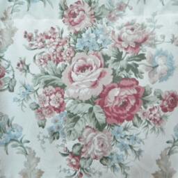 Mill Creek Rose Floral Pattern - Window Valance/Lined & Corded Rod Pocket Scallop Valance/ Shabby Chic - thumbnail 2
