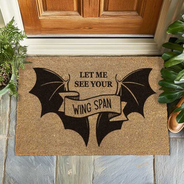 Acotar Door Mat, Night Court Inspired Doormat, Modern Fantasy Home Decor, Velaris Book Gift, Coir Entryway Rhysand Merch Decor - image 1