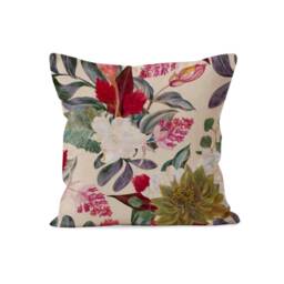 Flower Cushion Cover, Tapestry Farmhouse Decor, Classic Pattern Home Accent, Cozy Style Pillow Case - thumbnail 3