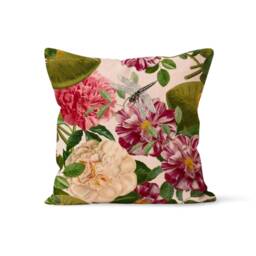 Flower Cushion Cover, Tapestry Farmhouse Decor, Classic Pattern Home Accent, Cozy Style Pillow Case - thumbnail 2
