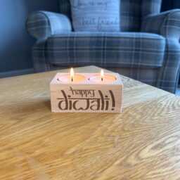 Duo Diwali Candle Gift - Festival Of Light 2026 Tea Holder Celebrations Happy - thumbnail 2