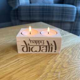 Duo Diwali Candle Gift - Festival Of Light 2026 Tea Holder Celebrations Happy - thumbnail 1