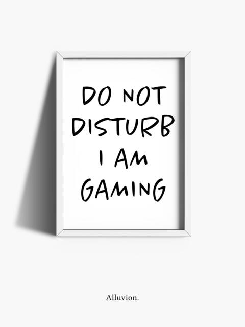Gamer Prints - Do Not Disturb Gaming Wall Art Boys Bedroom Posters Room Decor Teen Gifts - image 1