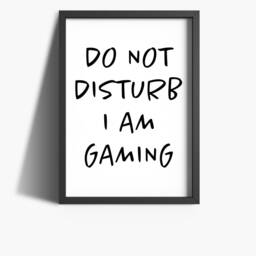 Gamer Prints - Do Not Disturb Gaming Wall Art Boys Bedroom Posters Room Decor Teen Gifts - thumbnail 2