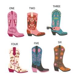 Personalised Cowboy Boot Christmas Decoration - thumbnail 3