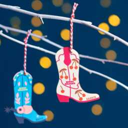 Personalised Cowboy Boot Christmas Decoration - thumbnail 2