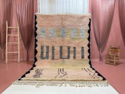 6x10Ft Beni Ourain Rug Authentic Moroccan Wool Carpet