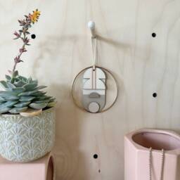 Geometric Christmas Tree Ornament Mid-Century Modern Wall Art - thumbnail 2