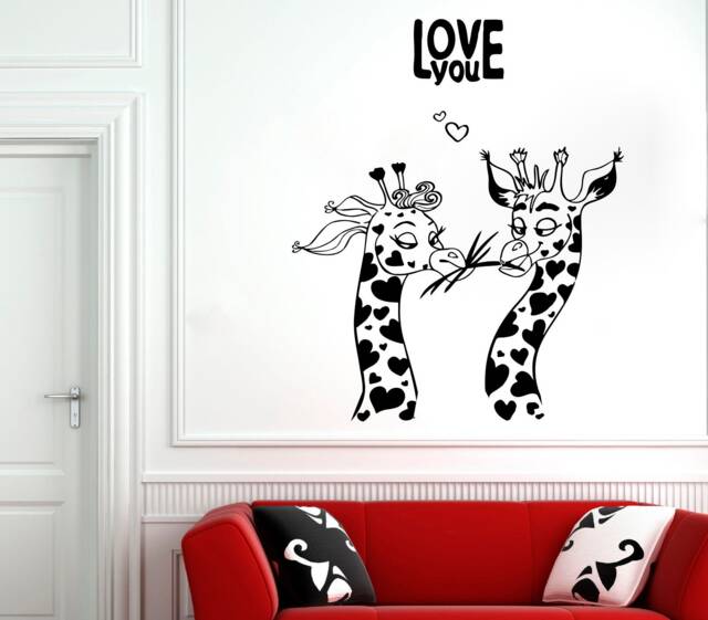 Giraffe Wall Decal Removable Vinyl Animal Decor T1420 - image 1