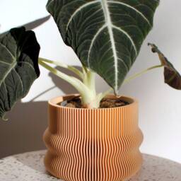 Large Planter Homer Gro??er Blumentopf Indoor Pflanztopf ??bertopf Plant Pot Printed in Wood - thumbnail 2