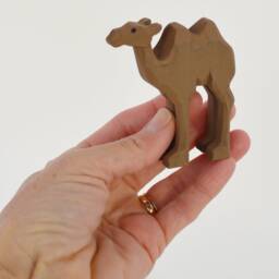 Hand Carved Wooden Animals, Hyena, Hippo, Camel, Dingo - thumbnail 3