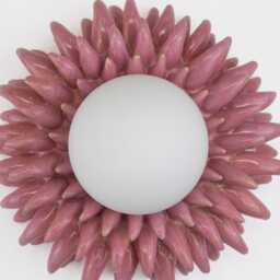 Handmade Ceramic Porcupine Sconce Pink Wall/Table Lamp - thumbnail 2