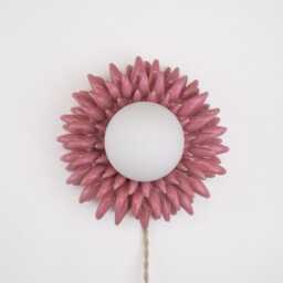 Handmade Ceramic Porcupine Sconce Pink Wall/Table Lamp - thumbnail 4