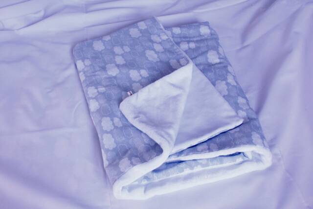 Baby Cloud Blanket, Cotton Lined With Fleece - image 1