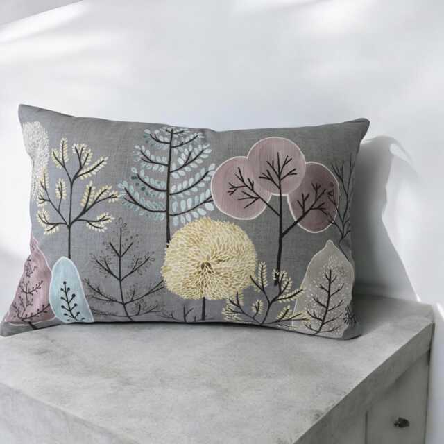 Voyage Lyall Granite Rectangle Cushion Cover, Zipped, 40 X 60 cms Light/Dark Grey Home Decor - image 1