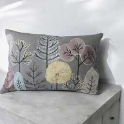 Voyage Lyall Granite Rectangle Cushion Cover, Zipped, 40 X 60 cms Light/Dark Grey Home Decor