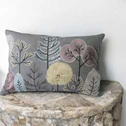 Voyage Lyall Granite Rectangle Cushion Cover, Zipped, 40 X 60 cms Light/Dark Grey Home Decor - thumbnail 2