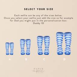 Custom Welly Boots Print For Family, Framed Wellie Print, Family Framed, Gift For Dad, Mum, Personalised #210 - thumbnail 3