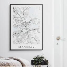 stockholm Map Print - Minimal Poster Art Sweden - thumbnail 2