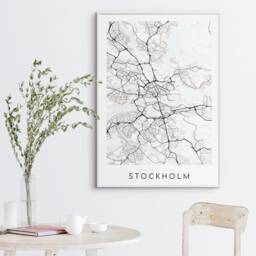stockholm Map Print - Minimal Poster Art Sweden - thumbnail 3