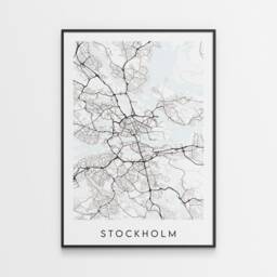 stockholm Map Print - Minimal Poster Art Sweden - thumbnail 1