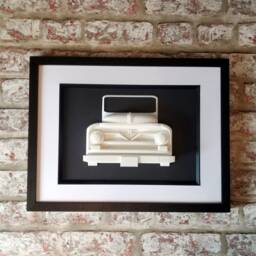 Ford F100 Sculpture 3D Printed Classic Car Wall Art - thumbnail 2