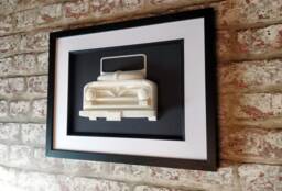 Ford F100 Sculpture 3D Printed Classic Car Wall Art - thumbnail 1