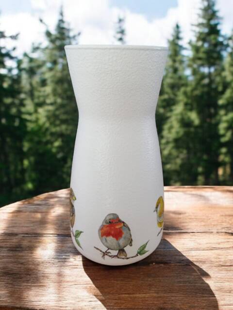 Garden Bird Vase, Housewarming Gifts, Themed Decor, Garden Gifts For Nan, Mum, Lovers, Home Decor - image 1