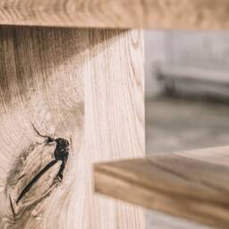 Handmade Oak Tv Table, Industrial Rustic Furniture - thumbnail 3